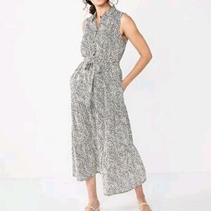 Croft & Barrow Leaf Print Dress